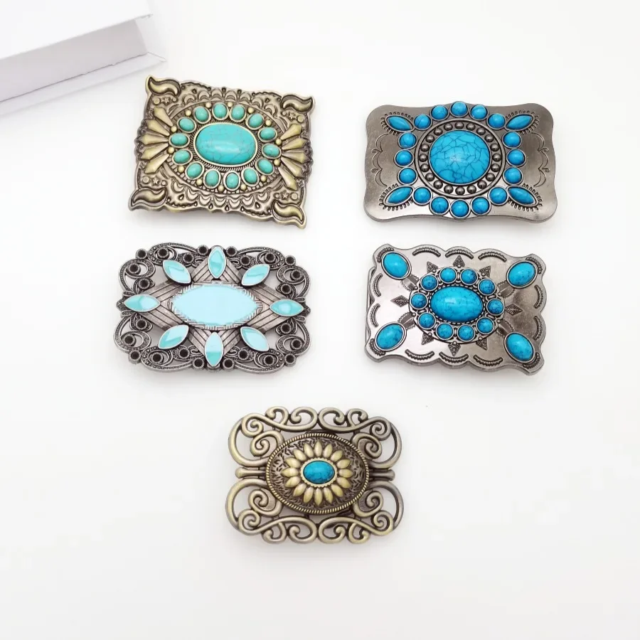 

Zinc Alloy Bohemian Niche Belt Buckle Casual Belt Buckle Automatic Buckle European and American Retro Style