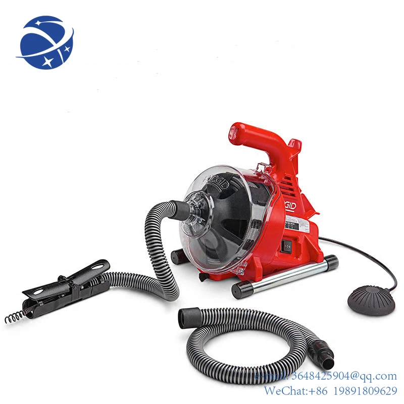 YYHC 220V Electric Sewer Pipe Dredging Machine Toilet Kitchen 19-28MM Pipe Cleaning Machine Pipe Dredger Drain Cleaner 120W NEW