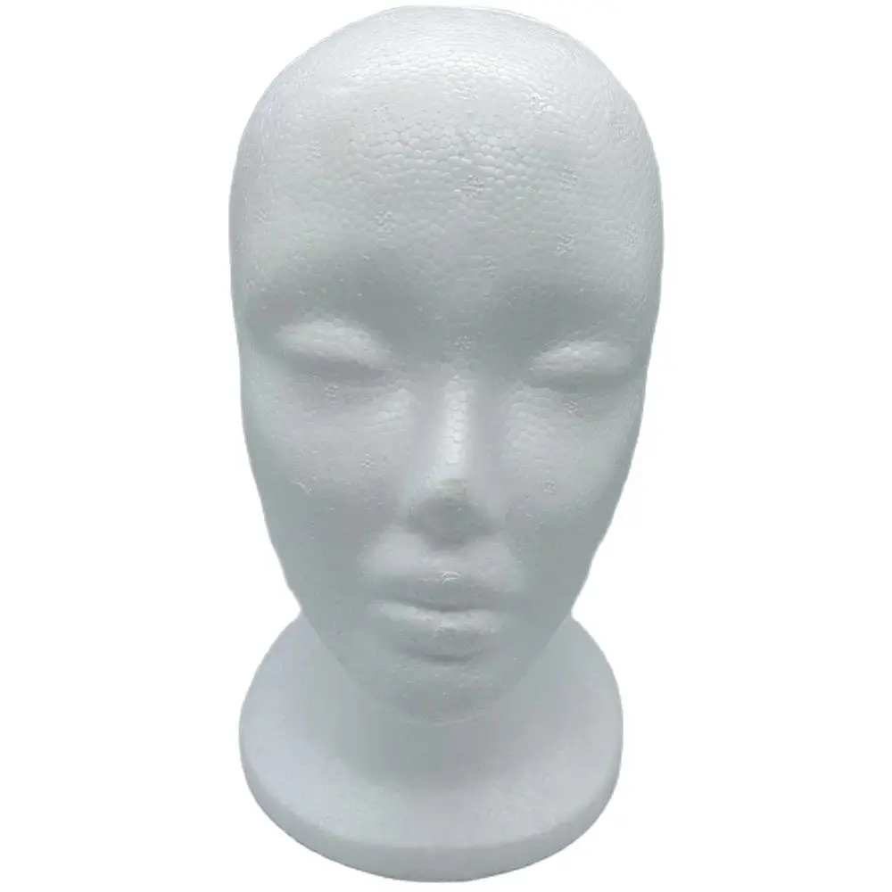 

Female Mannequin Head Polystyrene Foam Hat Glasses Display Hat Wig Display Stand Rack Mannequin Manikin Head Model