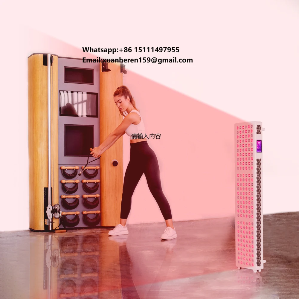 

Sunglor Smart LCD Touch Screen Full Body Relief 660nm 850nm Near Infrared LED Red Light Therapy Panel Stand