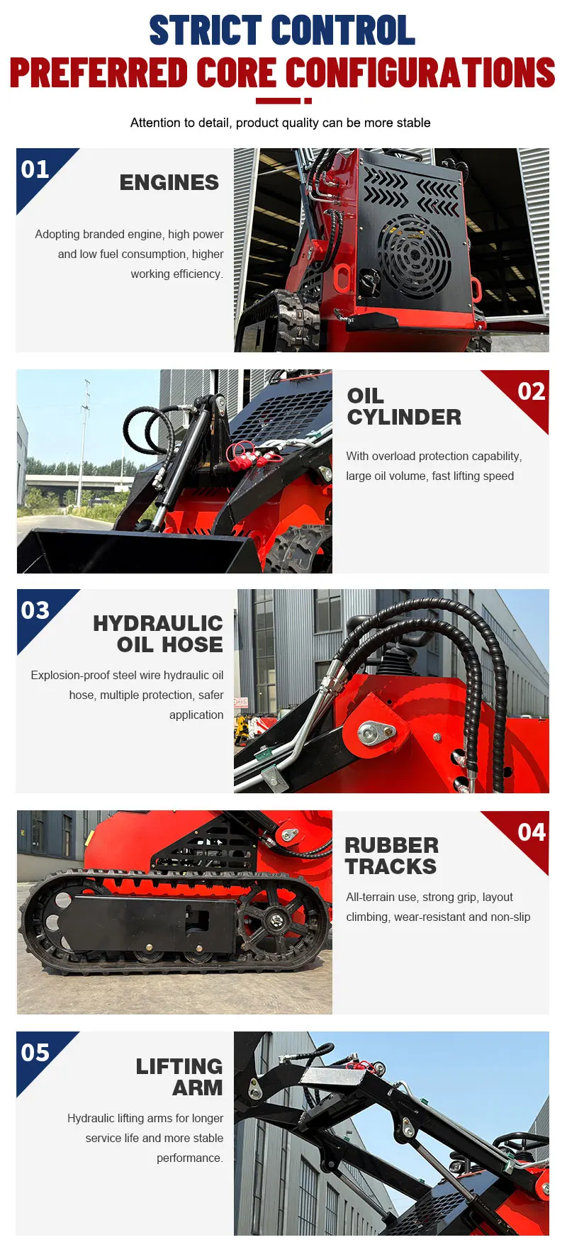 2.380 Mini-Lader Kompaktlader USA Lagerhaus Schneller Versand – Detail 9