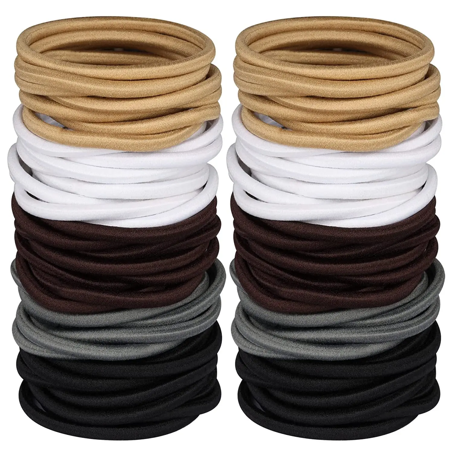 10/50 Stück 4 mm Mix Farbe Schwarz Keine Schäden Gummibänder Haargummis Bänder Ligen Pferdeschwänze Halter für Männer Frauen Mädchen und Jungen Bulk