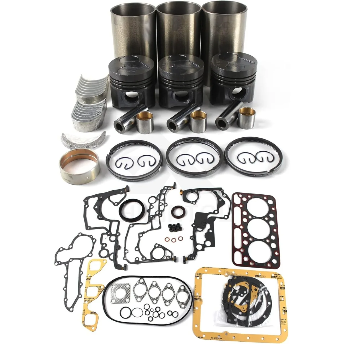 D1403 Overhaul Rebuild Kit STD 80mm For Kubota Engine Tractor Loader Excavator Repair Parts Ring Gasket Bearing