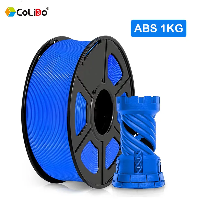 ABS Filament 1.75mm 3D ABS Filament 3D Printer Filament 1kg (2.2 lbs)  Spools Heat-Resistant Durable  with Most FDM Printer