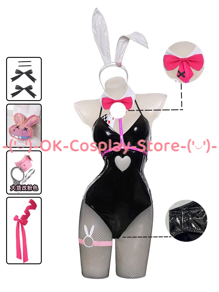 

Bunny Cosplay Costume Women Sexy Jumpsuits Raabit Hole Clothing Halloween Party Uniforms Anime Suit Custom Made