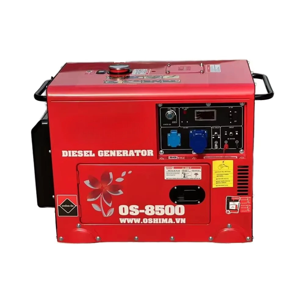 Portable OEM custom diesel generator set 3KW 5KW 6KW 8KW10KW single-phase silent type with remote control AC output