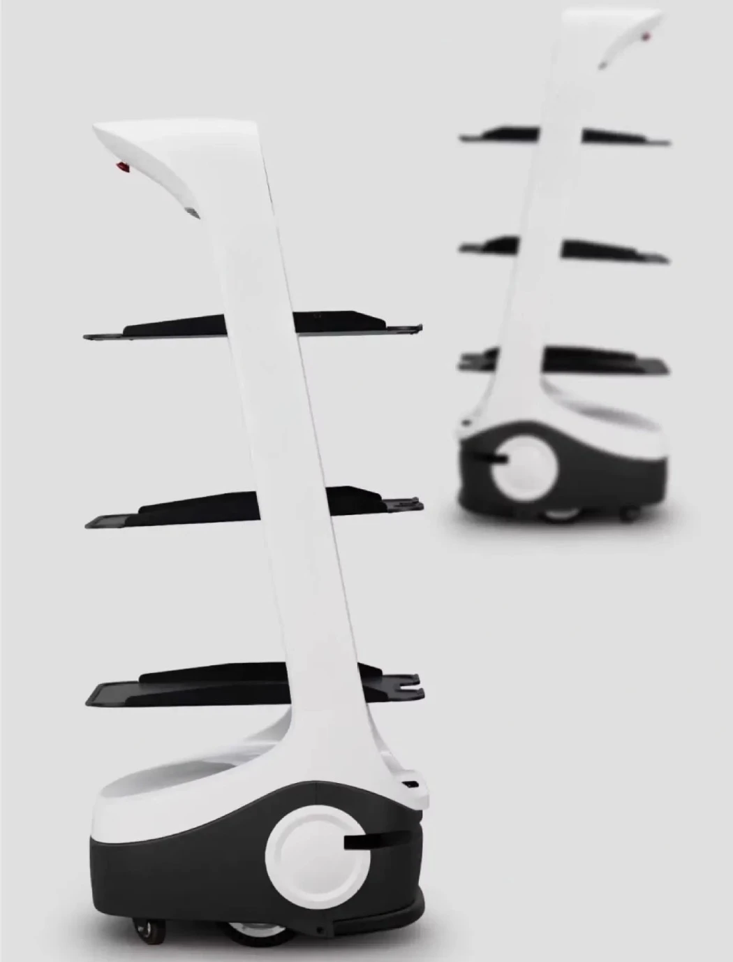 توصيل الطعام الذكي روبوت توصيل الطعام في المطاعم نادل الفندق يقدم توصيل الطعام الأوتوماتيكي بالكامل