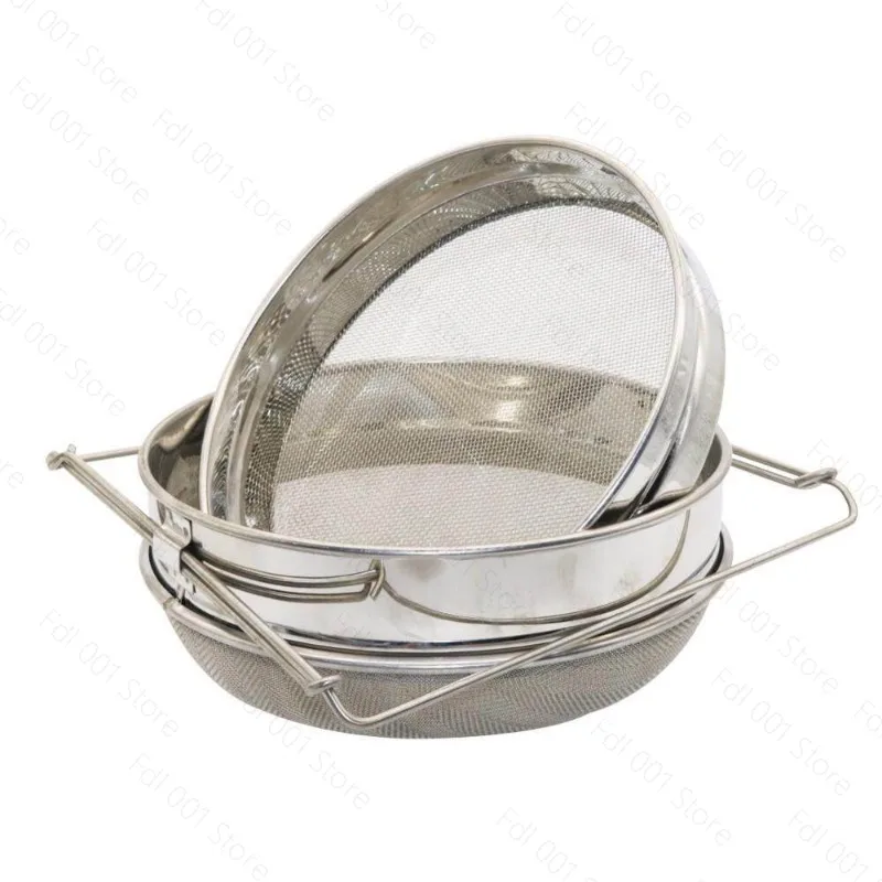 Export Stainless Steel Double Filter Screen Honey Filter Retractable Beekeeping Appliance Bee