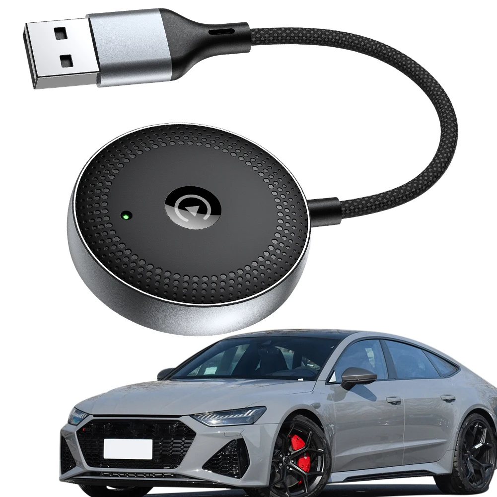 안드로이드 자동 어댑터 용 무선 CarPlay 블루투스 호환 5.0 차량용 어댑터 플러그 앤 플레이 CarPlay AI Box 스마트 미니 동글