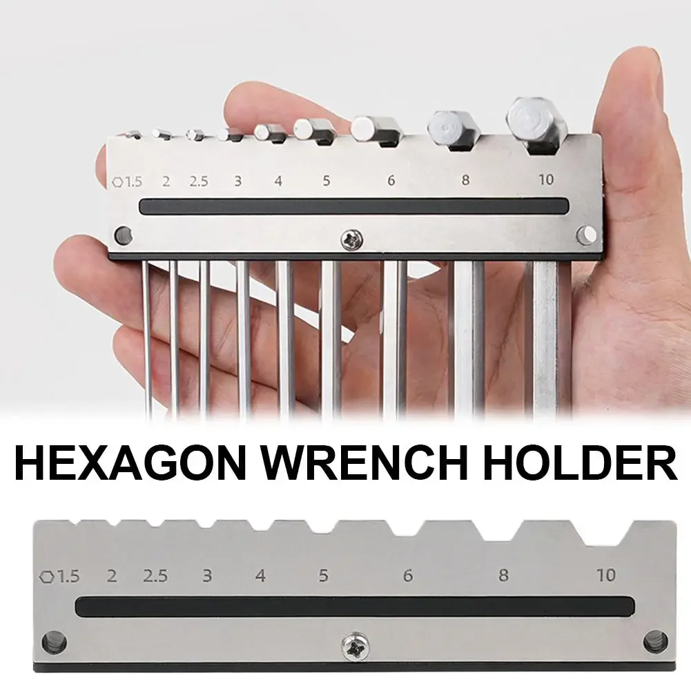 Allen Wrench Storage Rack Metal Square Hole Plate Storage Rack Mini Storage Shelf Woodworking Tool Wall-mounted Placement Rack