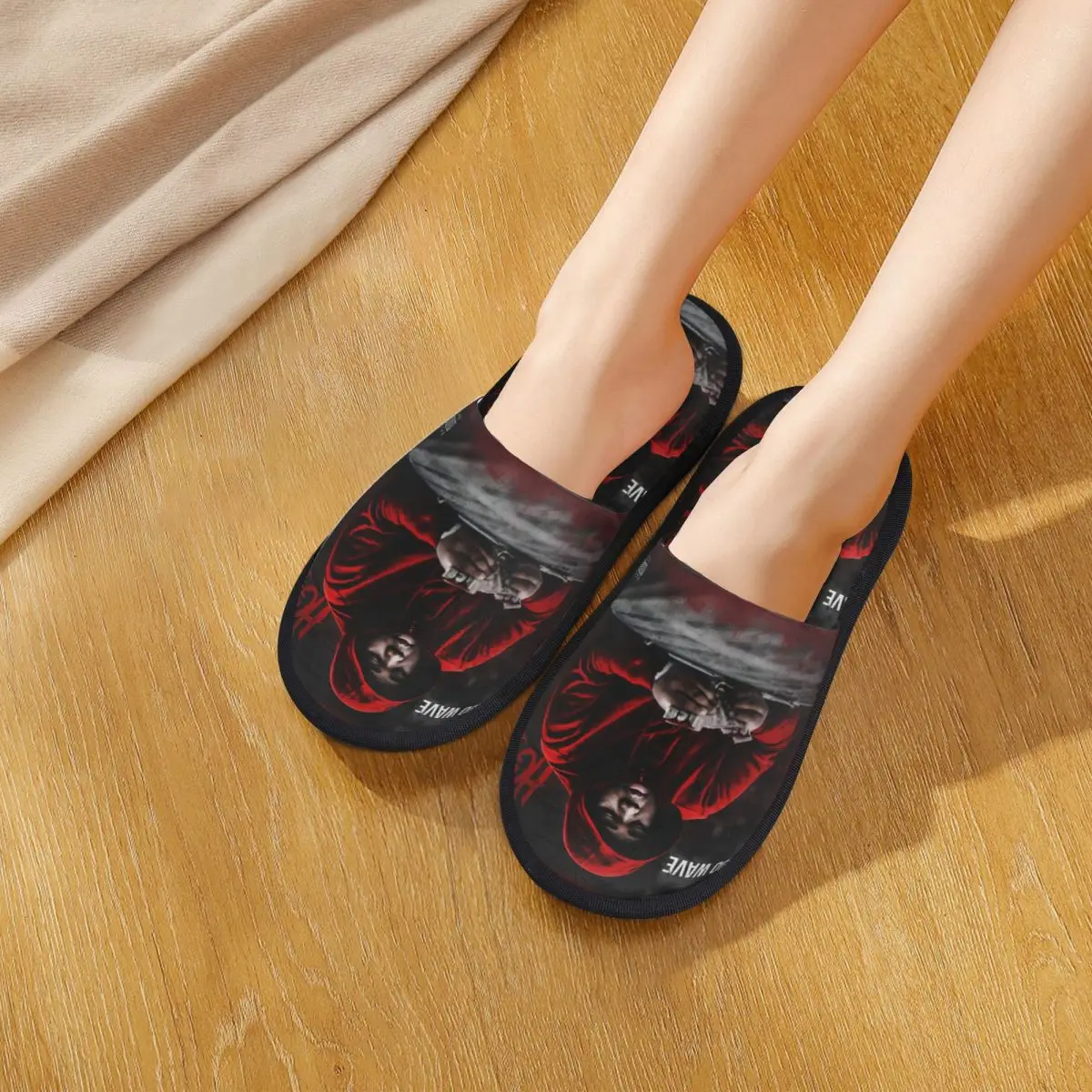 Rapper Rod Wave Chinelos Antiderrapantes Pop Singer Música Soft Memory Foam Slides Sala de estar