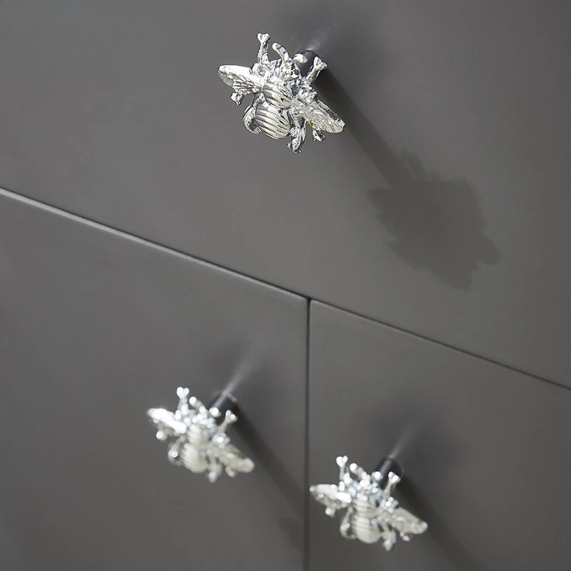 خزانة تسريحة تسحب الشمال الذهب اليعسوب الأثاث النحاسي مقبض الأجهزة الفاخرة مقابض أدراج المطبخ