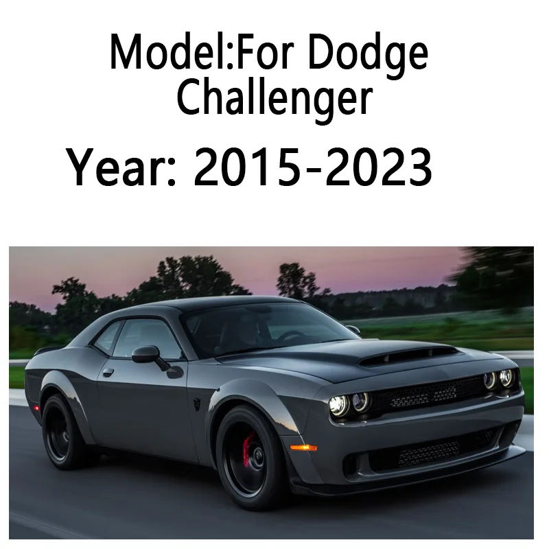 

For Dodge Challenger 2015 2016-2023 Dashboard Mat Rug Cover Anti-slip Cushion Protective Avoid Light Sunshade Car Accessories