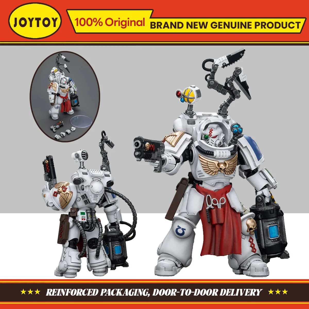 

JOYTOY Toys Warhammer 40K Uitramarines Apothecary Biologis 1/18 Коллекция фигурок Оригинальная модель в подарок на складе