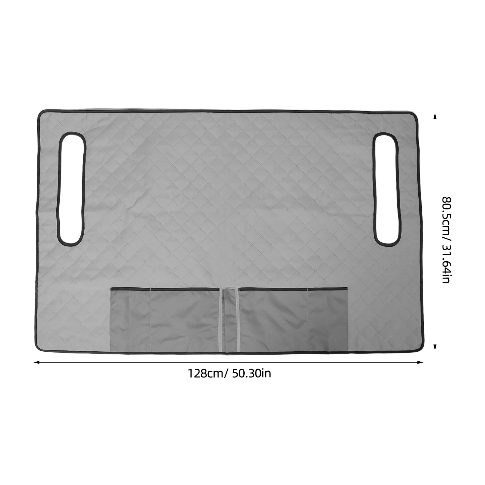 Golf Cart Seat Cover Protector 50.4x31.7 Inch Waterproof Anti Skid Polyester Blanket Bench Seat Cushion Storage Pockets Upgrade