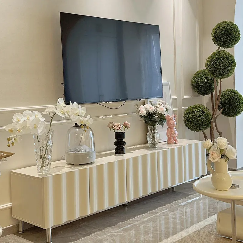 Creative Unique cream style Quality Tv cabinet Exquisite Luxury TV Stands mueble flotante para tv Living Room Furniture