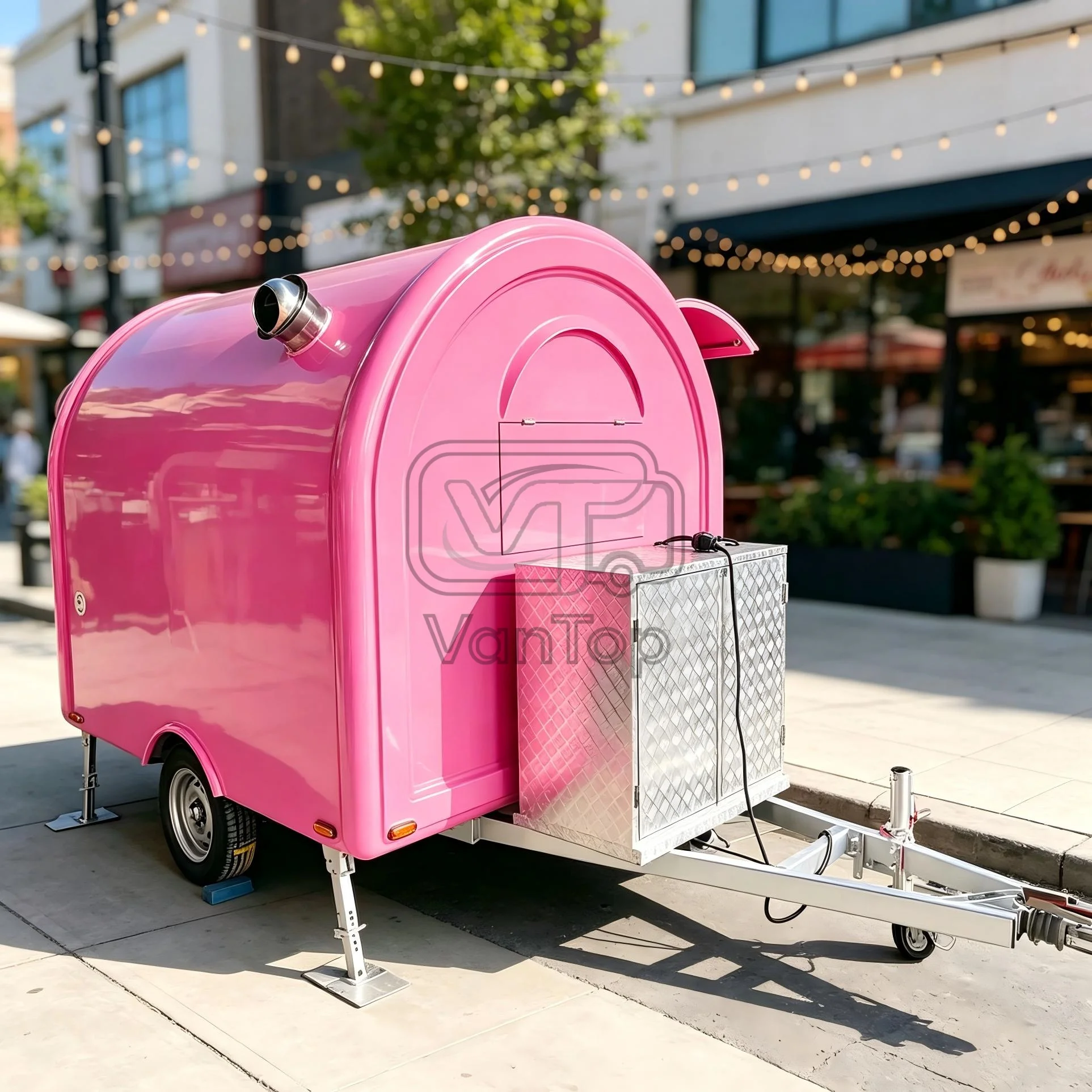 USA EU Standard Food Trailer BBQ Trailer Burger Trailer Mobile Kitchen Concession Trailer for Street Food Outdoor Catering