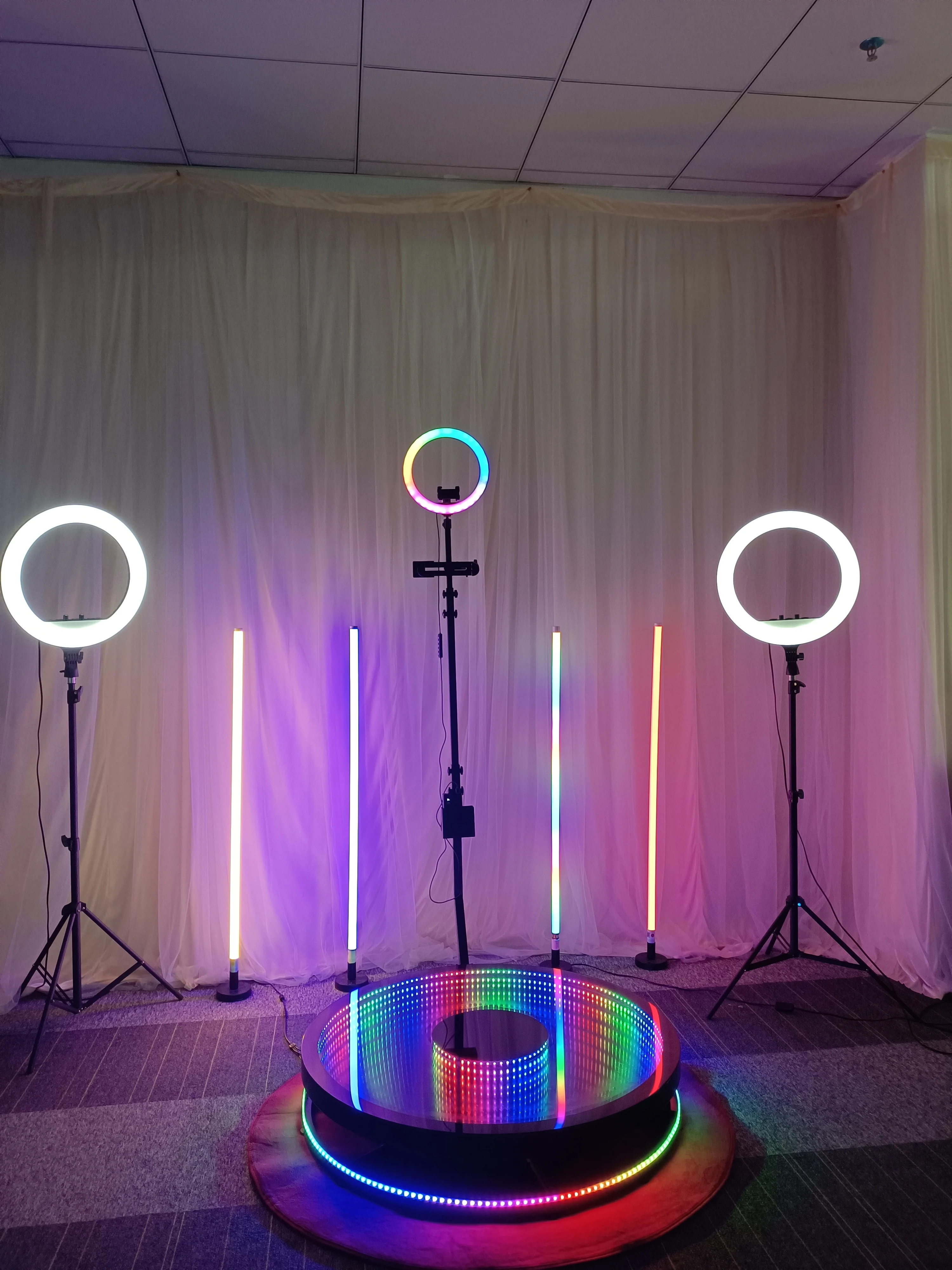 360 Photo Booth RGB LED Lights 0.6m 0.9m 1.2m