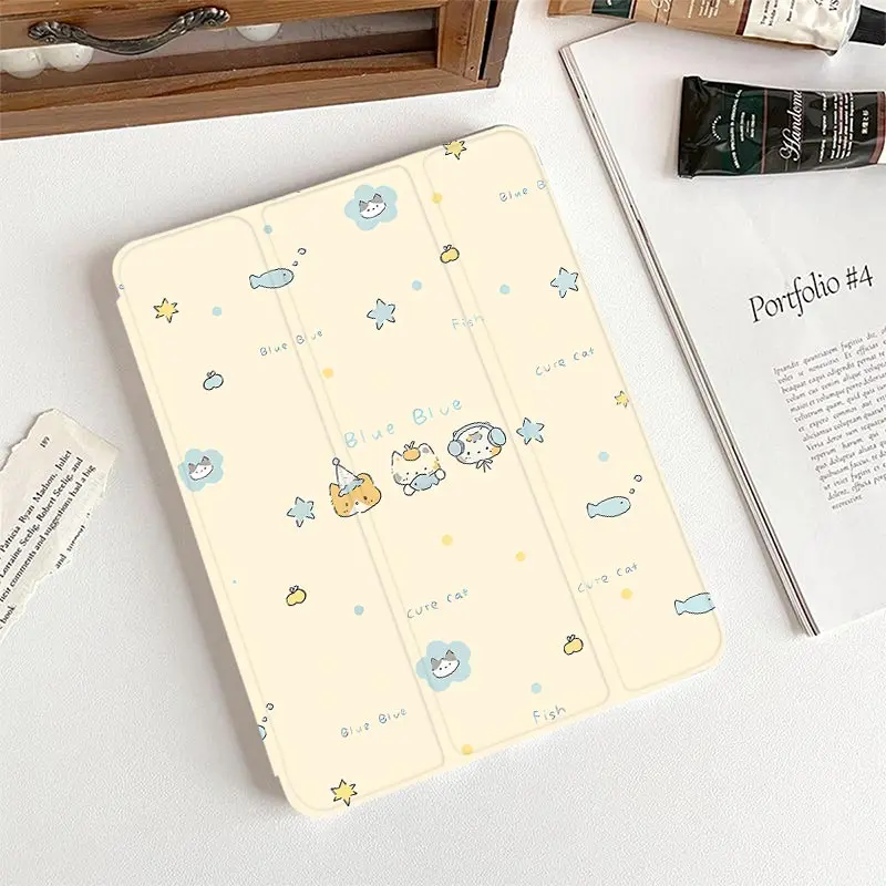 Clear Tri-fold TPU Flip Case for Xiaomi Pad 7/7Pro 8/8Pro 11.2 inch Redmi Pad SE 11 inch Xiaomi Pad 5/5Pro 6/6Pro 11 inch
