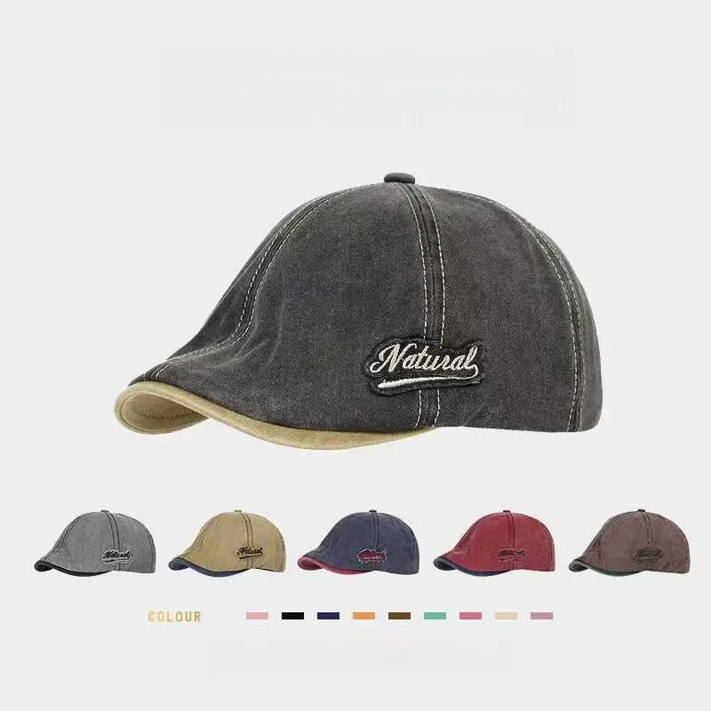 Neue Sommer Baumwolle Newsboy Caps Für Männer Hüte Berets Britischen Westlichen Stil Kappe Klassische Frau Vintage Einstellbare Casual Leinen Baskenmütze