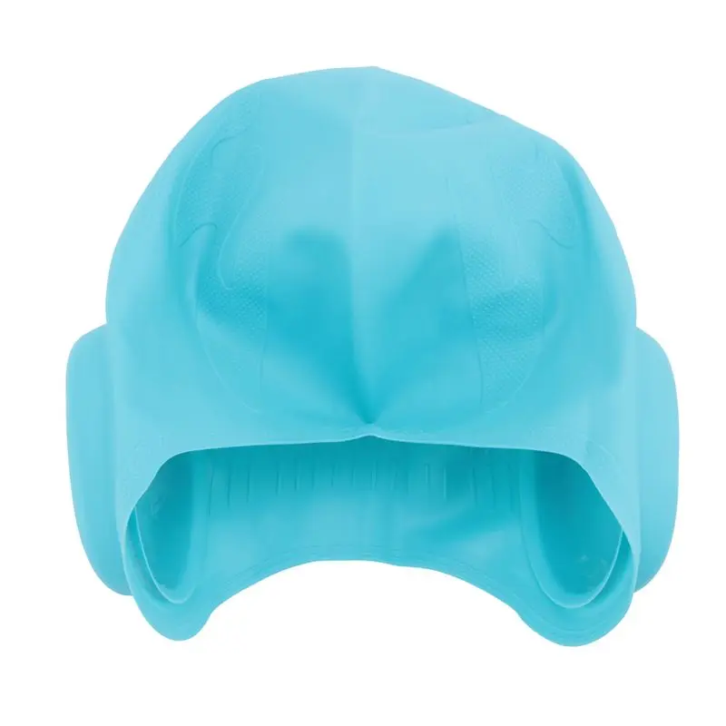 Unisex Kids Swimming Cap 3D Ear Protection Silicone Swimming Cap Waterproof Durable Swim Cap For Kids Boys And Girls
