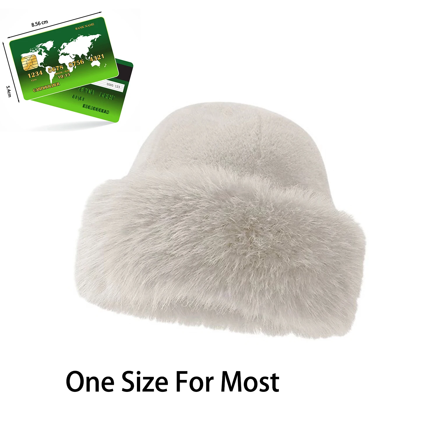 1Pc New Women Fluffy Faux Fur Bucket Hat Winter Warm Ear Protection Cap Windproof Panama Caps Fashion White Plush Bucket Hat