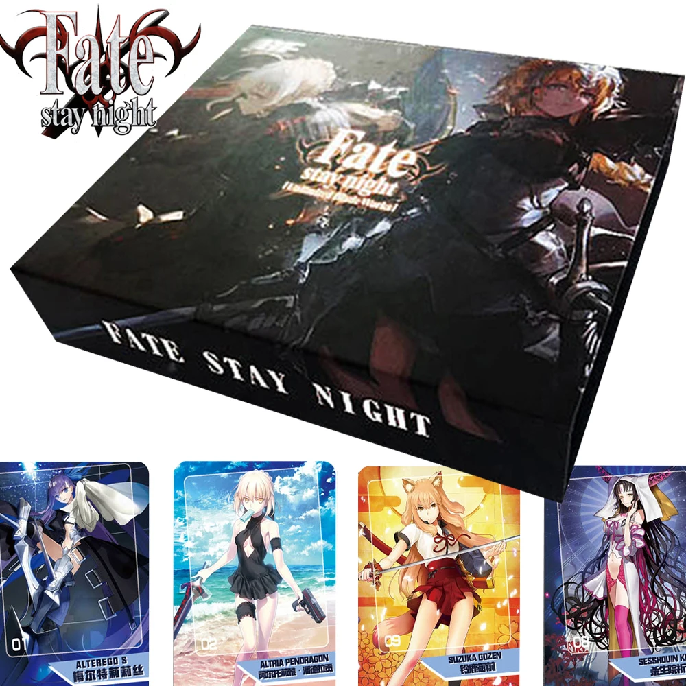 

Fate Stay Night Card Periphery Collection Combat Magic Character Beautiful AttractiveTransparent Film Laser Card Kid Toy Gift