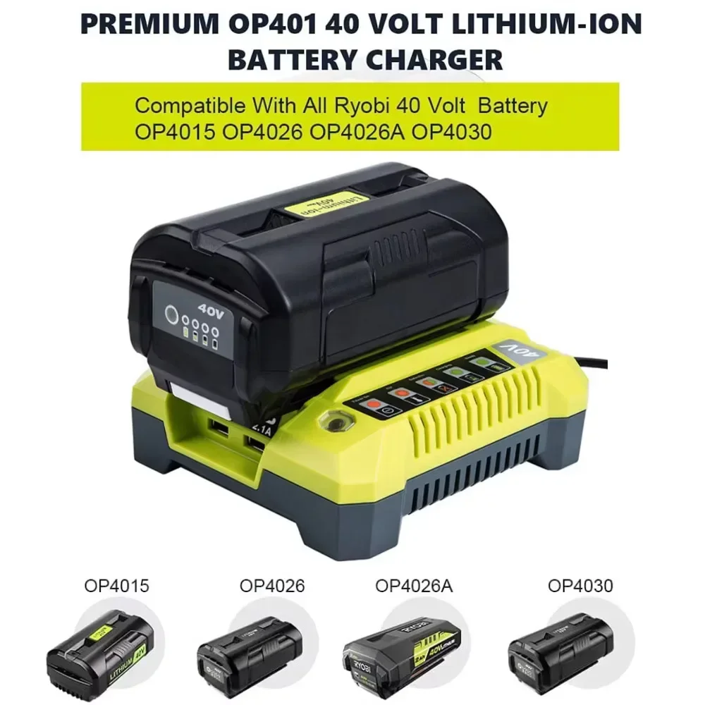 

High Capacity Li-ion Battery 40V 10Ah for Ryobi OP4040 OP4026 OP40501 OP40401 OP4030 OP4050 OP4060A OP40201