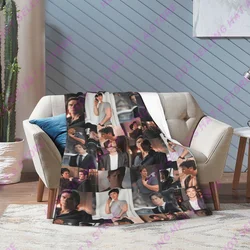 Summer Blankets Damon Salvatore The Vampire Diaries Flannel Blankets Vintage Throw Blankets for Sofa Bedding