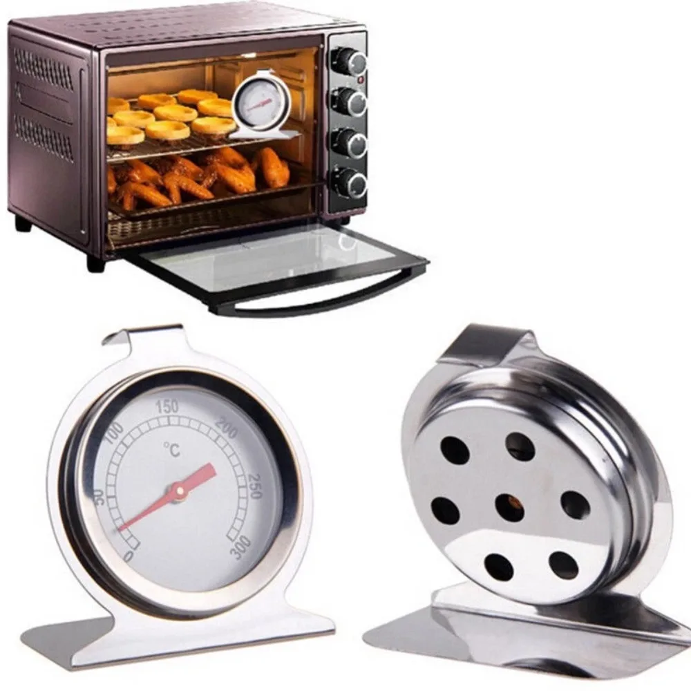 Durable Stainless Steel Safe Oven Thermometer 50 300°C Mini Dial Stand Up Temperature Gauge Food Meat Kitchen Tool image 5