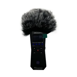 Pop Filter Dead Cat Outdoor Microphone Foam Cover Artifical Fur Wind Muff Windshield Mic Cap For Zoom H1 Essential Blue Mantis