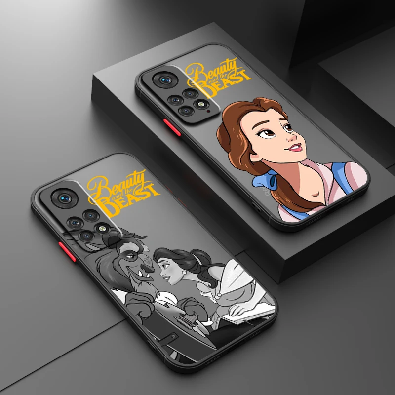 

Disney Beauty And The Beast Cute Frosted Translucent For Redmi 8 8A 9A 9C 9AT 9 9T 10X 10A 10C 10 11A 12C 12 13C 5G Back