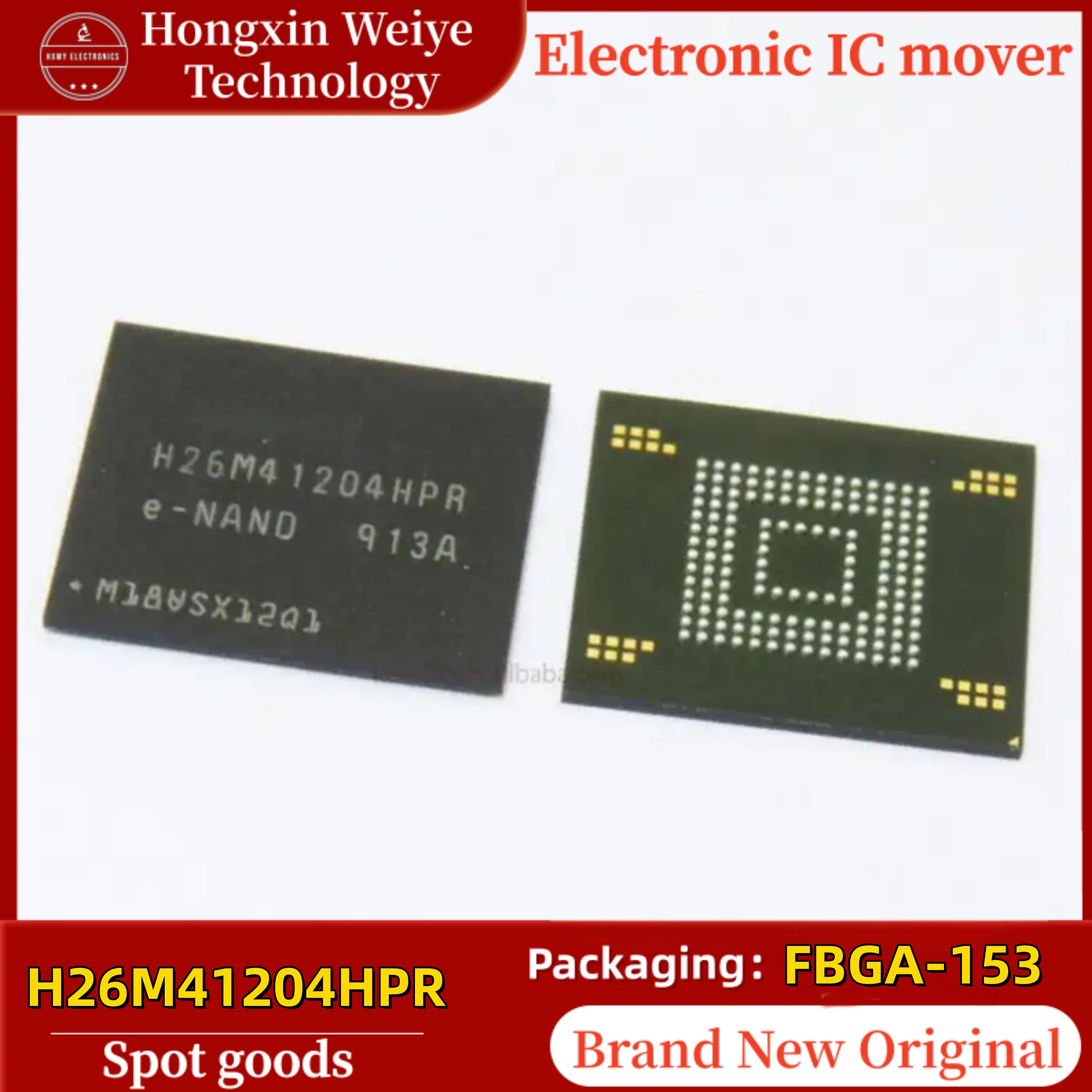 

2/10/50 pcs H26M41204HPR FBGA-153 200MHz multi-chip package memory chip brand new in stock free shipping