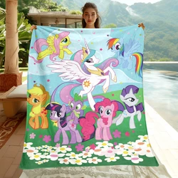 My Little Pony Cartoon Printed Blanket. Seasonal Blankets. Used for Sofas, Beds, Living Rooms, Travel Picnics,Cute Blankets,