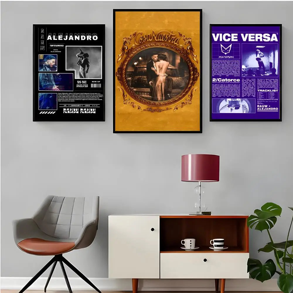 حار مغني الراب R-rauw AlejandroS المشارك لغرفة المعيشة ، غرفة نوم ، بار جدار الفن يطبع ورقة ملصق الديكور الهدايا #6