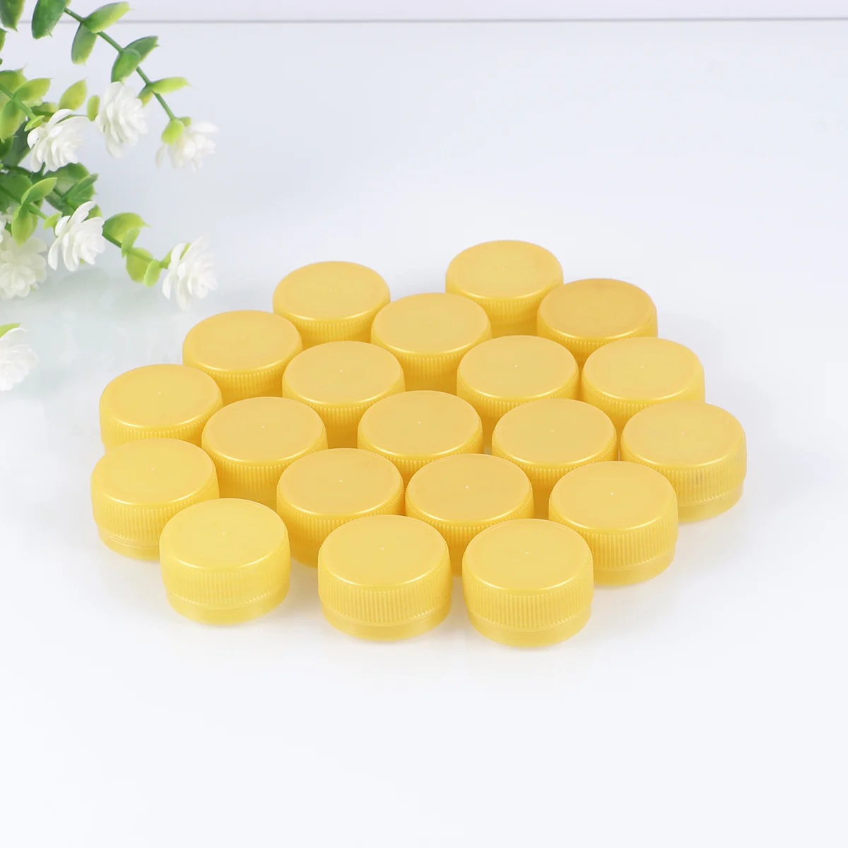 

100Pcs Environmental Protection Plastic Bottle Covers No Odor DIY Caps for Children Art Projects Reusable DIY Bottle Cover