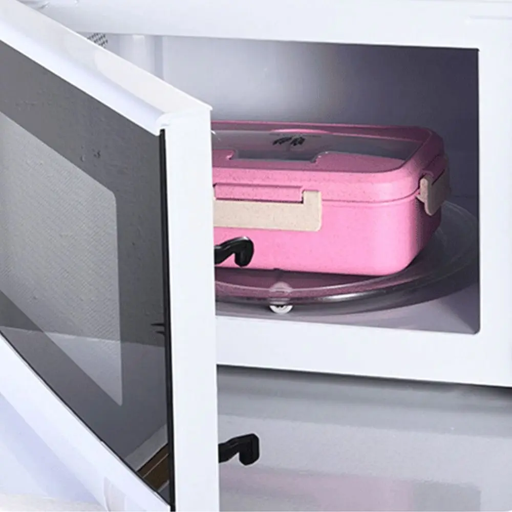 학생용 하이 퀄리티 멀티 컬러 도시락, 플라스틱 칸막이, 출퇴근 도장, 누출 방지 식품 용기, 1200ml