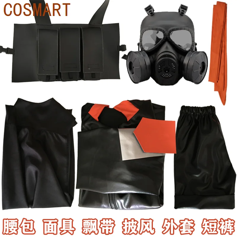 COSMART Anime Arknights Skullshatterer gas mask cosplay costume Cos Game Anime Party Uniform Hallowen Play Role clothes