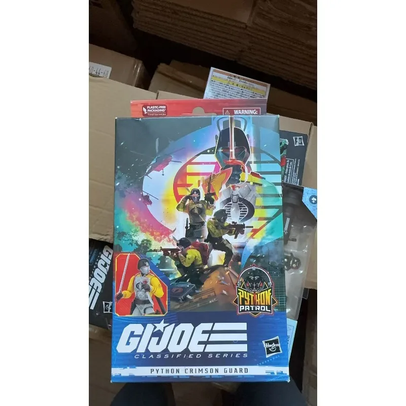 

Новые оригинальные Hasbro GIJOE PYTHON CRIMSON GUARD, экшн-фигурки, коллекция игрушек