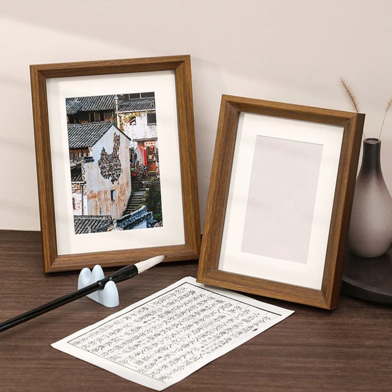 Wooden Photo Frame Display StandDecorative Picture Frame with Empty Frame Option Perfect for Memorable Moments and Home Decor