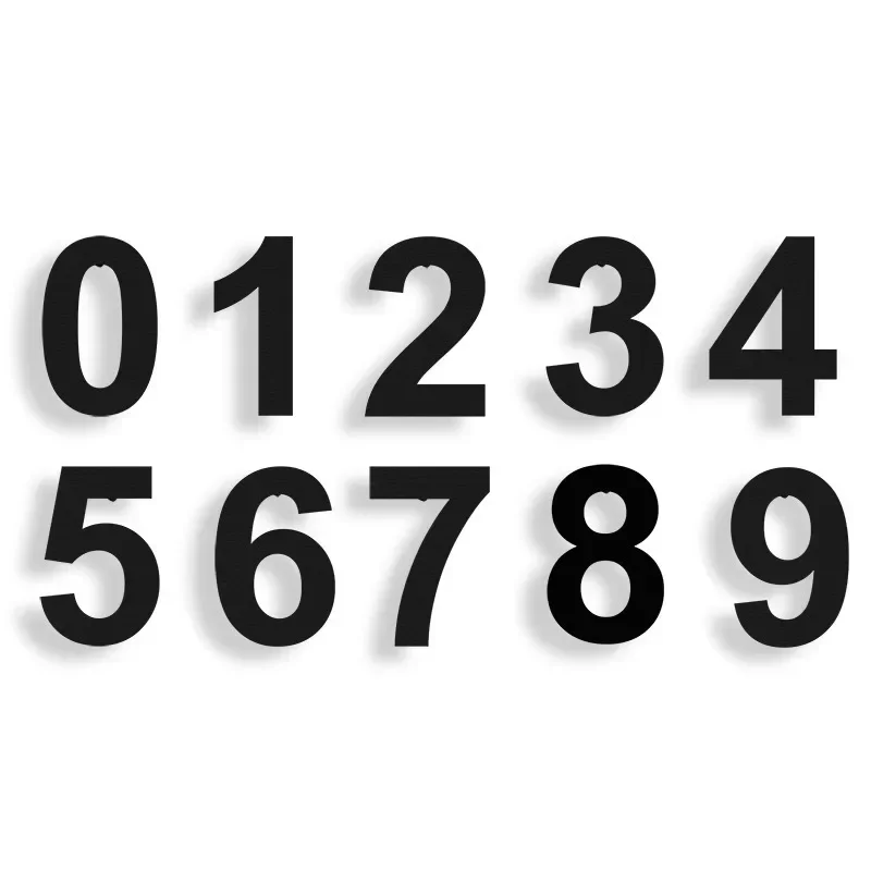 12inch Large Metal House Numbers- 304 Stainless Steel Anti Rust Floating Garage Home Address Door Number for Outside 30cm