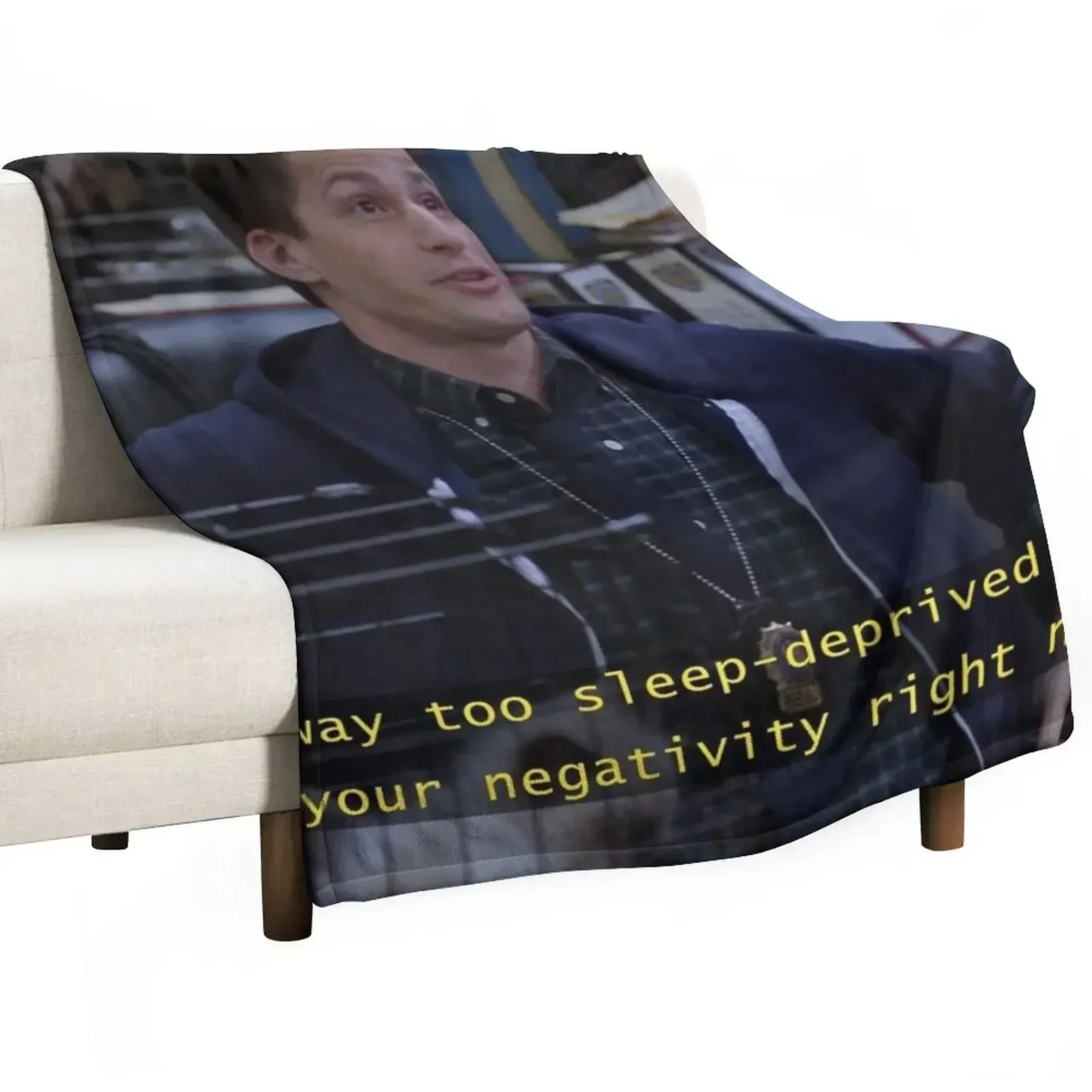 jake peralta is sleep deprived Throw Blanket Thermals For Travel Bed Sleeping Bag for sofa Blankets