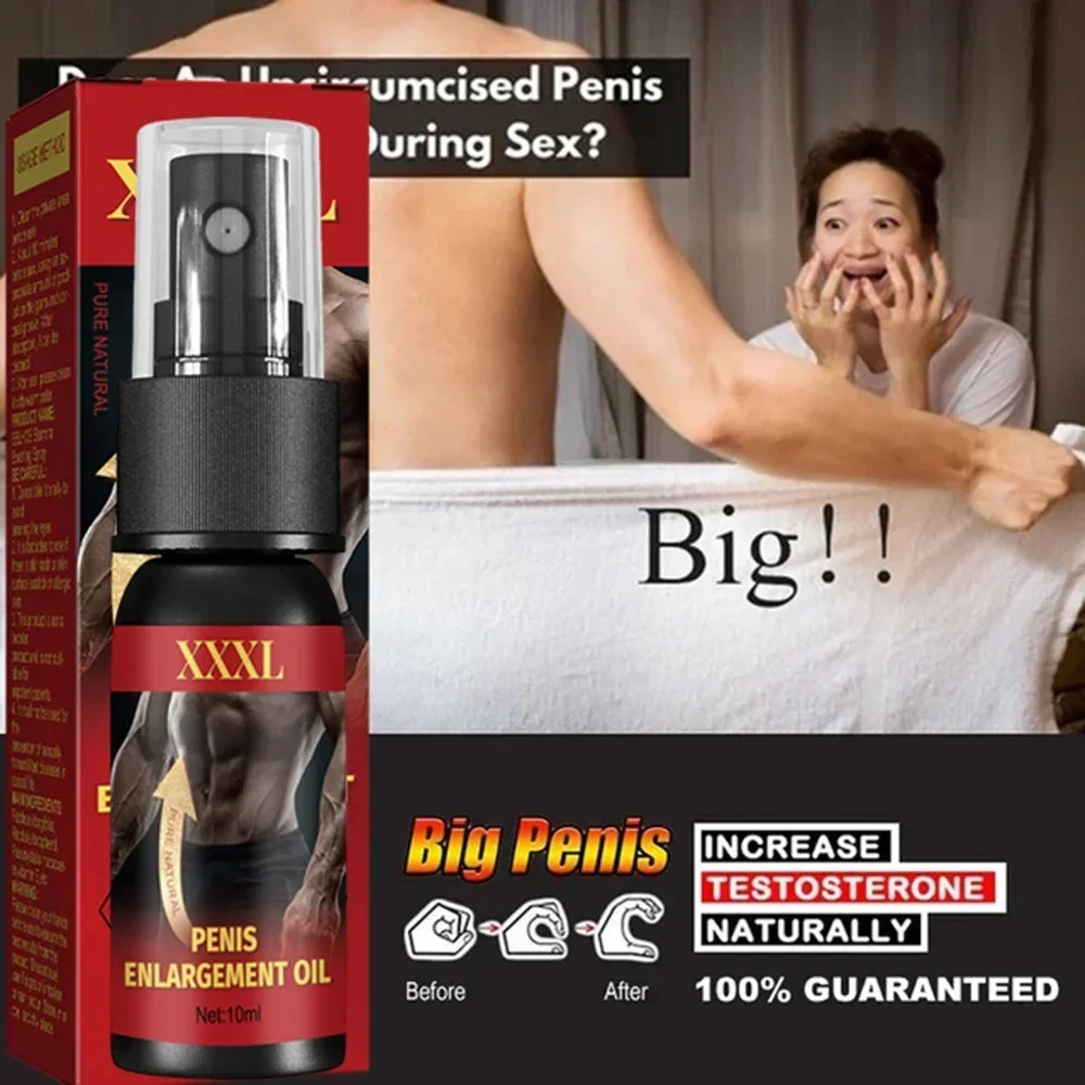 Penis Permanent Thickening Growth Enlargement Massage Oil Men Big Cock Erection Lubricant Lncrease XXL Male Enlarge Massage Oils