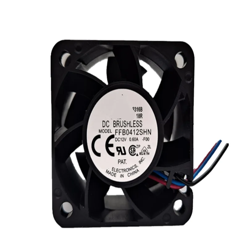 1pcs  FFB0412SHN-ROO FFB0412SHN-FOO FFB0412SHN-SY86 4CM 3-wire dual ball server cooling  12V 0.6A