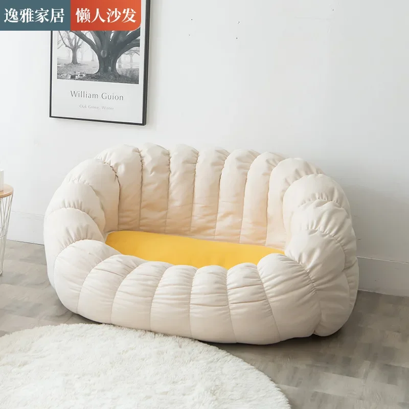 

Pumpkin Double Lazy Sofa Tatami Balcony Bedroom Small Apartment Internet Celebrity Douyin Popular Bean Bag Sofa