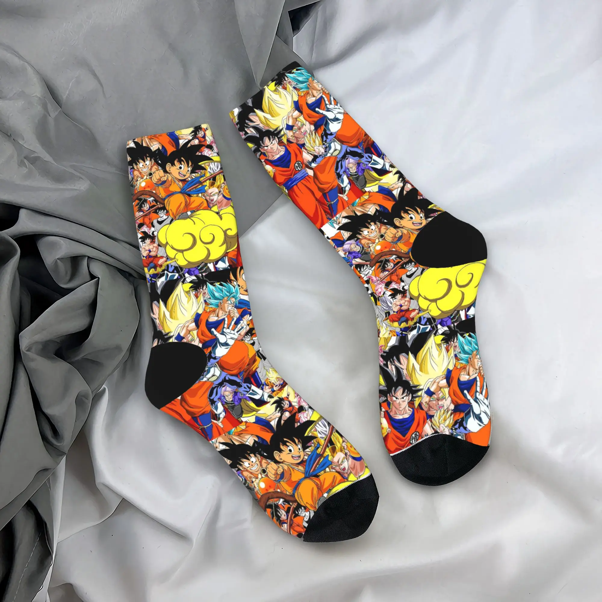 Dragon Ball Z Goku Vegeta DBZ Socks Men Women Fashion  Socks High Quality Spring Summer Autumn Winter Middle Tube Socks Gifts