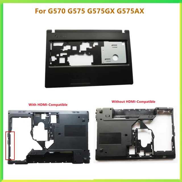 Nowa Obudowa Laptopa Górna Dolna Pokrywa Palmrest Górna Pokrywa Obudowa Do G570 G575 G575GX G575AX Bez/z Kompatybilnym z HDMI Złączem