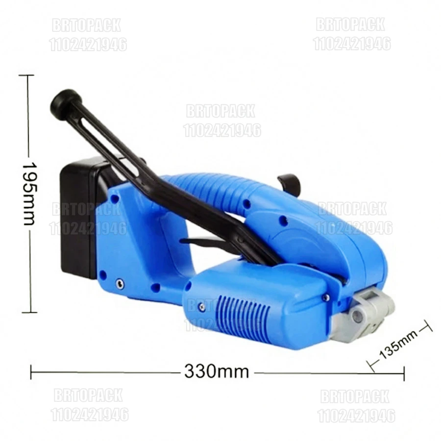 Handheld Electric Strapping Machine Battery Powered Automatic Strapping Tool Box Carton Bale Packing For PP PET Straps 13-16mm