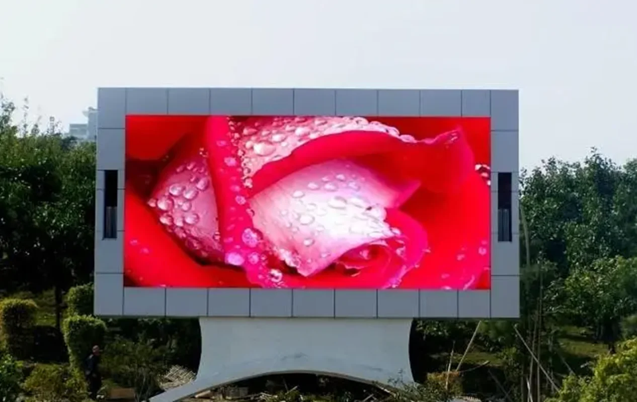 P5.7 Aluminum box outdoor fixed installation front service panel rgb big advertising billboard led display screen