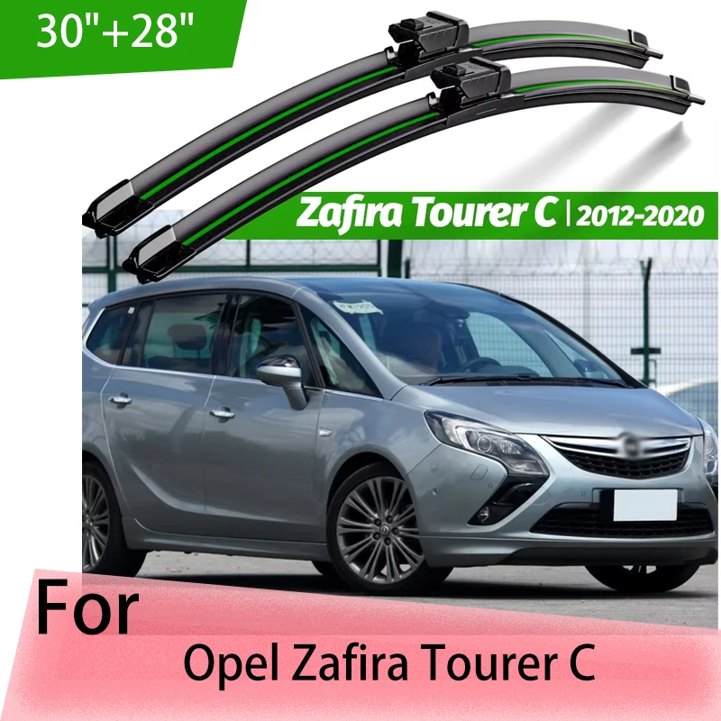 

Wiper Front Wiper Blades For Opel Zafira Tourer C 2012 - 2020 Windshield Windscreen Window Brush 30"+28" Accessories